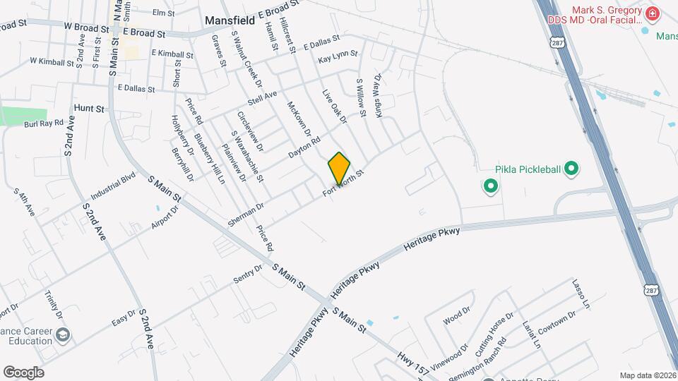 800 Fort Worth St Map and Location Details