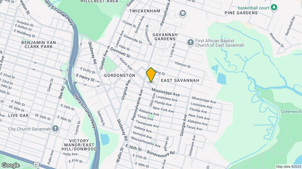 2009 California Ave Map and Location Details