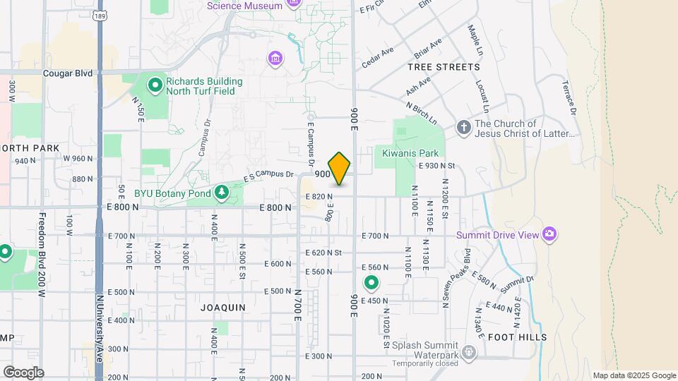 845 E 820 N Map and Location Details