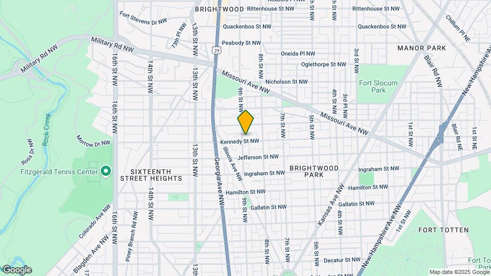 839 Kennedy St NW Map and Location Details