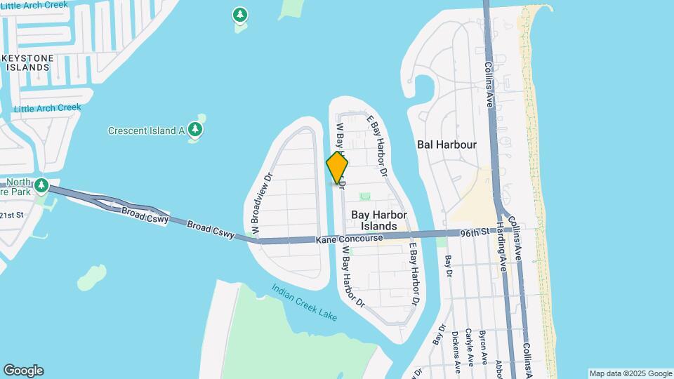 9880 W Bay Harbor Dr Map and Location Details