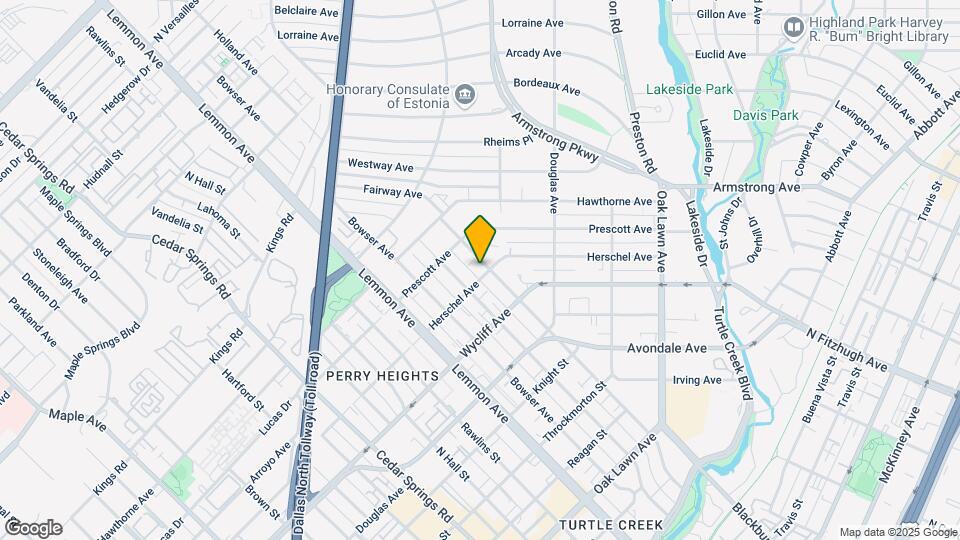 3721 Herschel Ave Map and Location Details