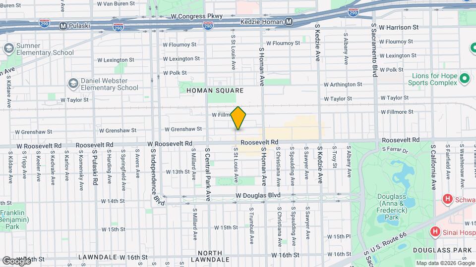 1141 S St Louis Ave, Unit 2 Map and Location Details