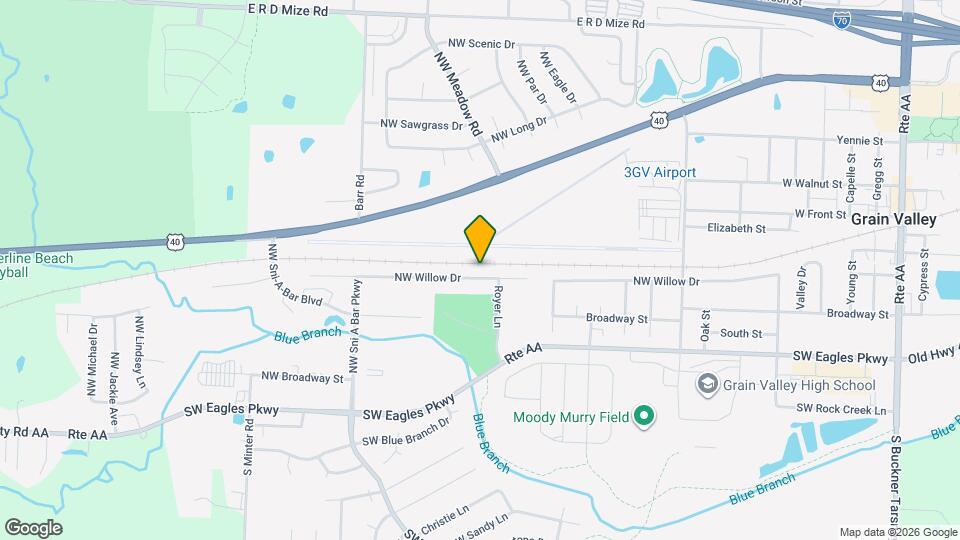 1104 NW Willow Dr Map and Location Details