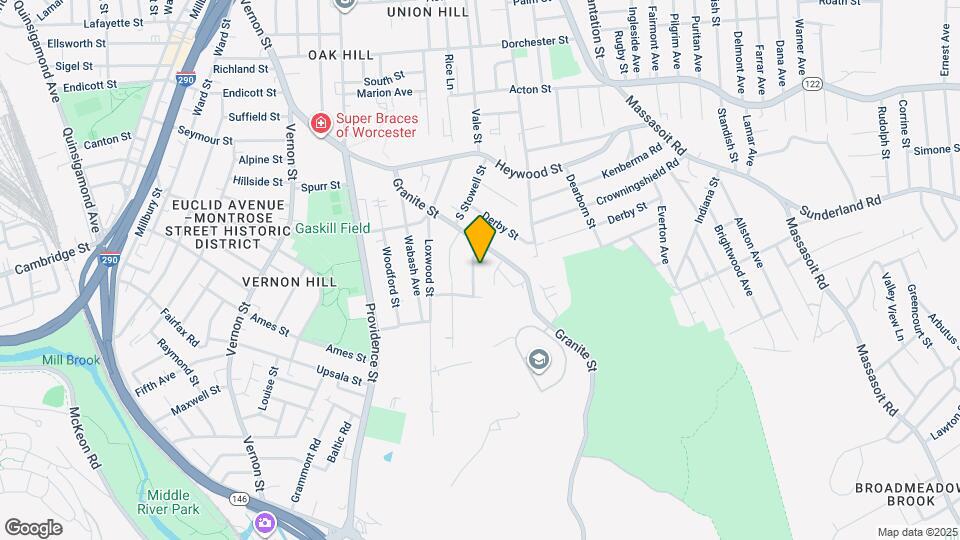 25 Bridgeport St Mapa y Detalles de la Ubicación