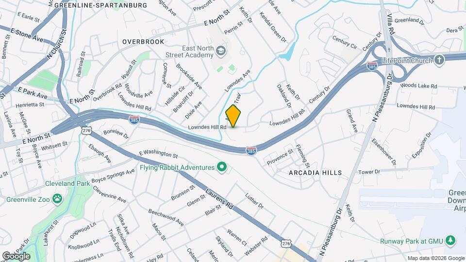 504 Lowndes Hill Rd Map and Location Details