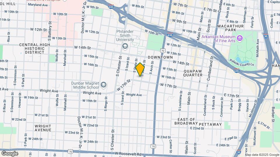 1620 S Gaines St Map and Location Details