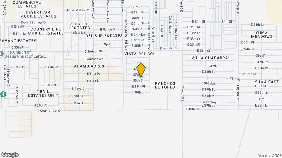 9672 E 38th St Map and Location Details