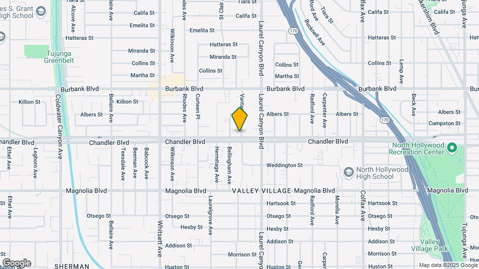 12157 Chandler Blvd Mapa y Detalles de la Ubicación
