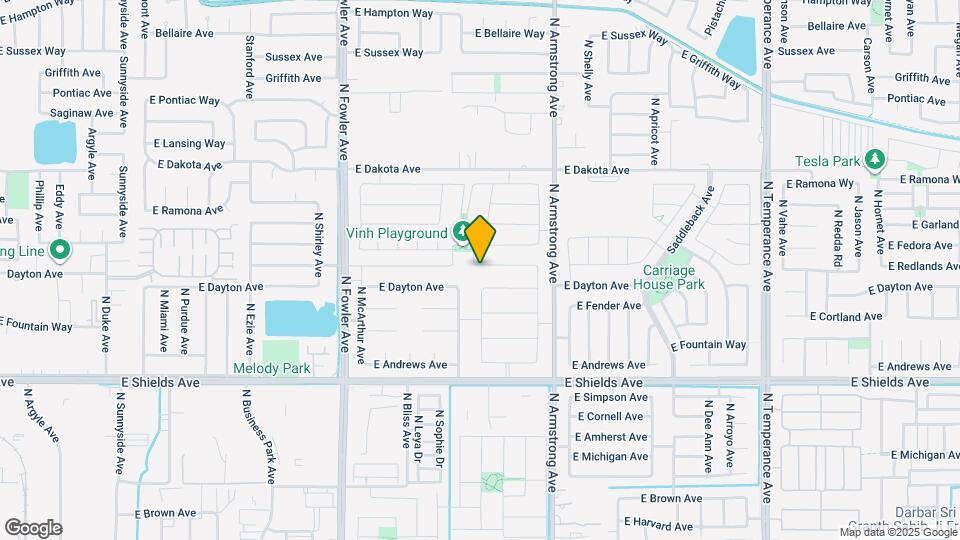6305 E Fedora Ave Map and Location Details