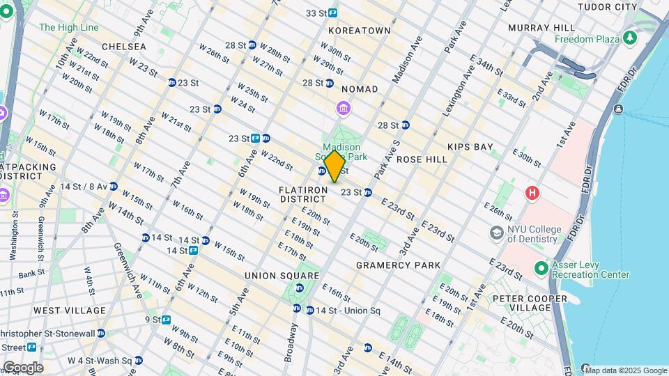 21 E 22nd St Mapa y Detalles de la Ubicación