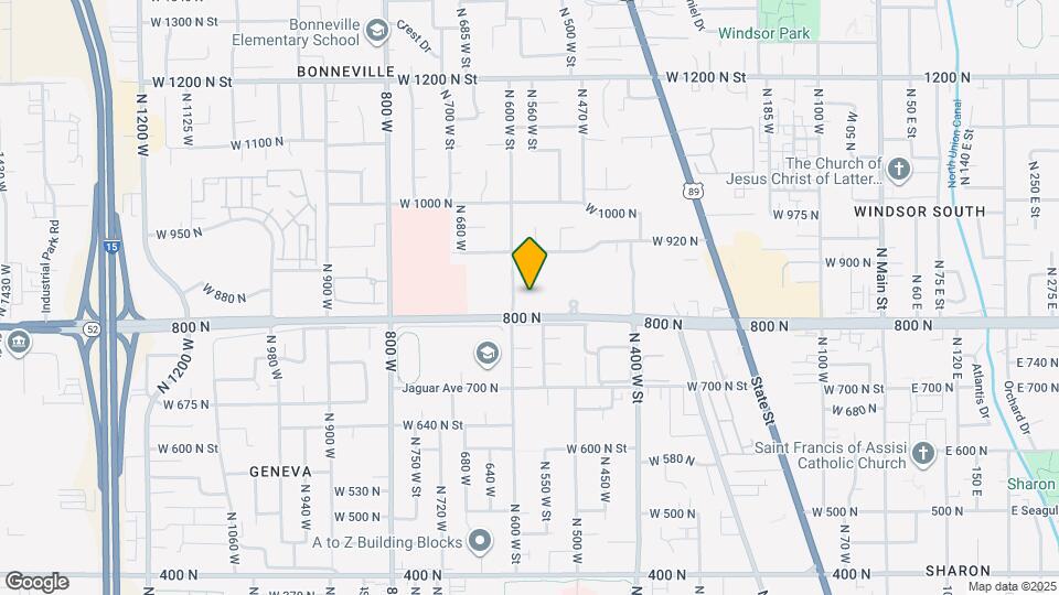 554 N 800 W Mapa y Detalles de la Ubicación