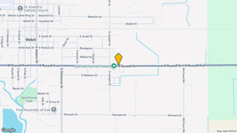 815 E Russell Ave Map and Location Details