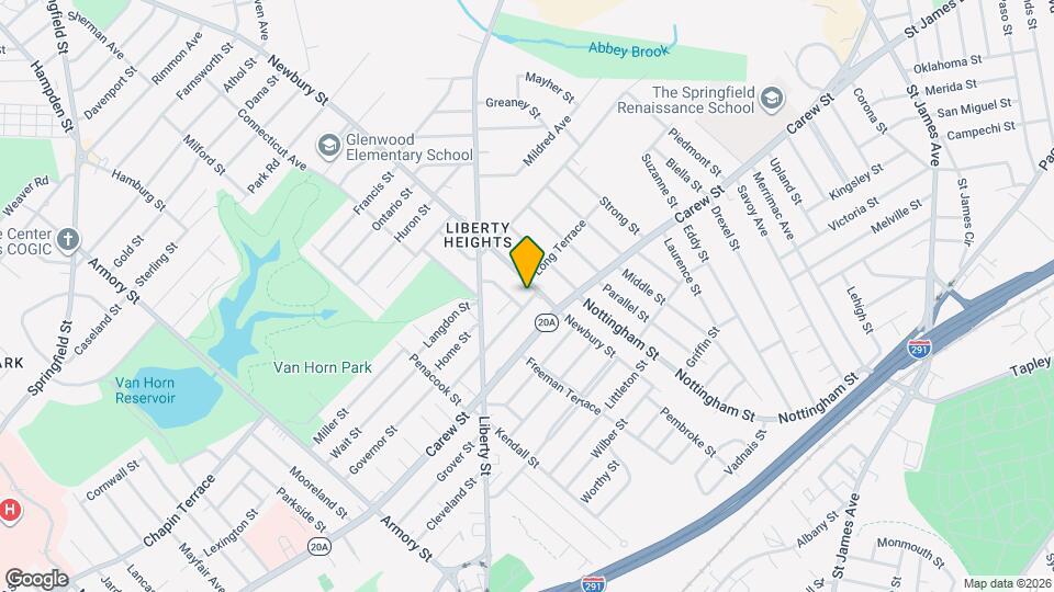 134 Woodmont St, Unit 1 Map and Location Details