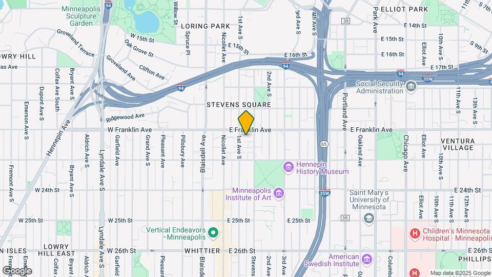 111 E Franklin Ave Map and Location Details