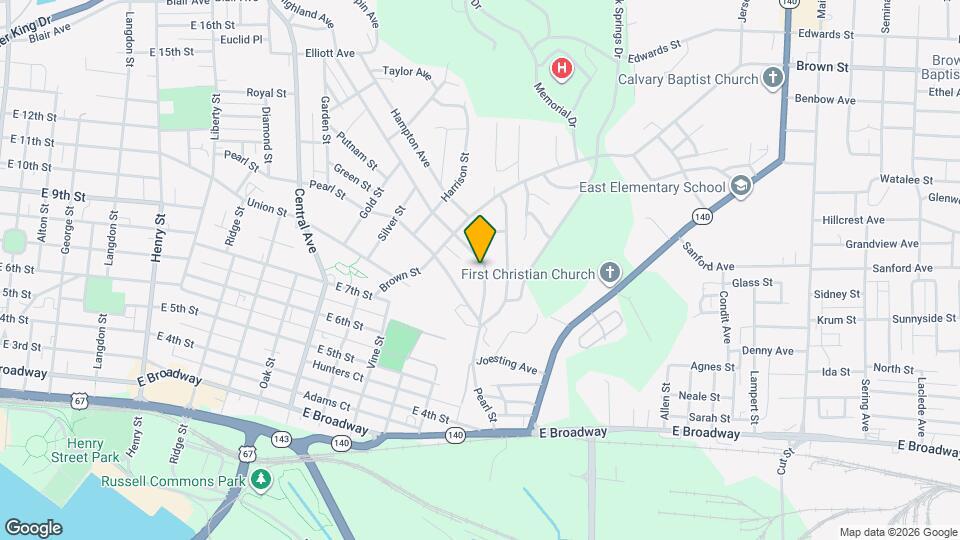560 Highland Ave, Unit Room 2 in 4B4B (Private Bathroom) Map and Location Details