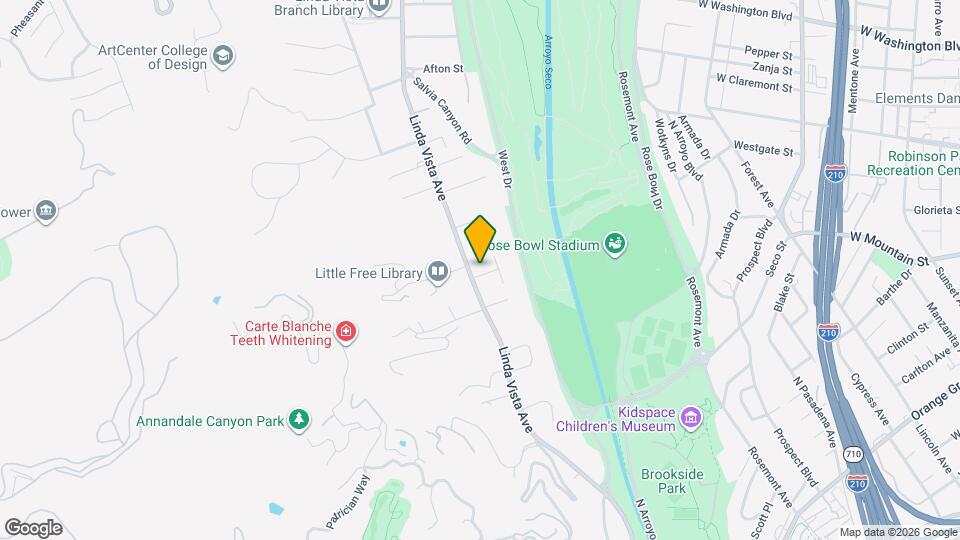 1095 Chula Vista Pl Map and Location Details