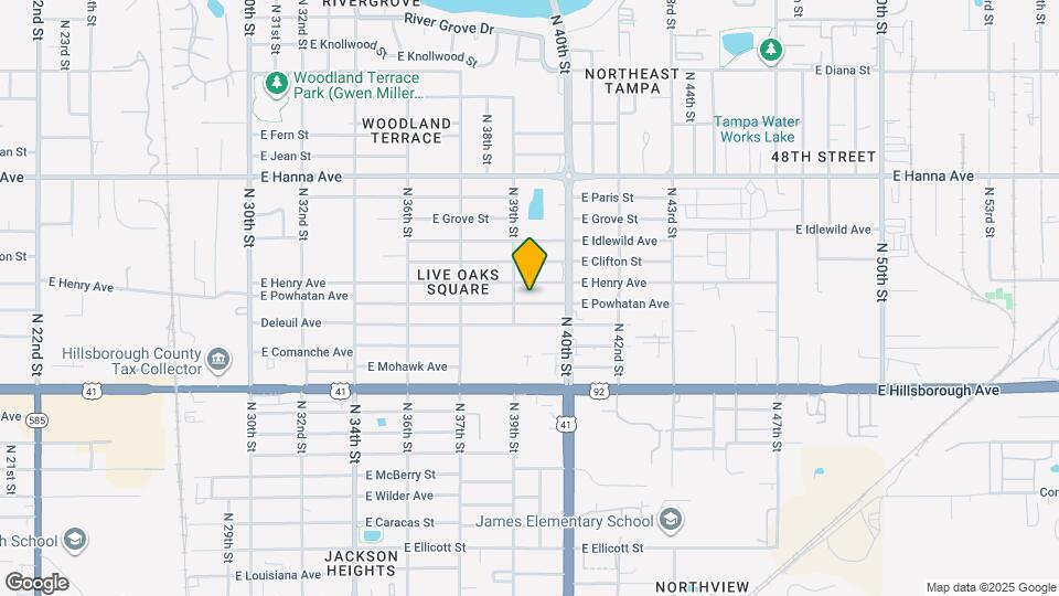 3906 E Powhatan Ave Map and Location Details