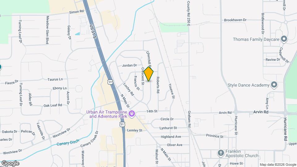 1548 Churchill Rd Mapa y Detalles de la Ubicación