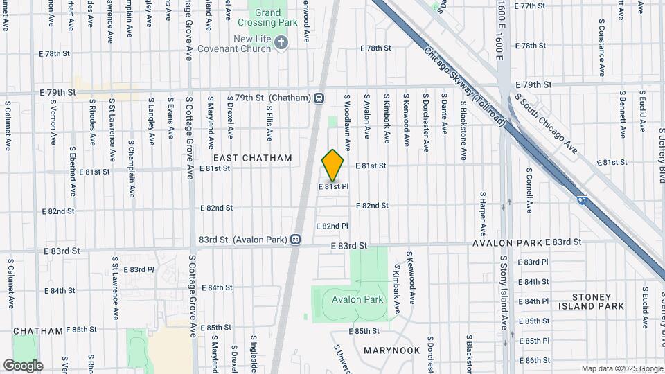 1140 E 81st Pl Mapa y Detalles de la Ubicación