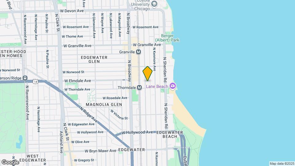5953-5955 N Winthrop Ave Mapa y Detalles de la Ubicación