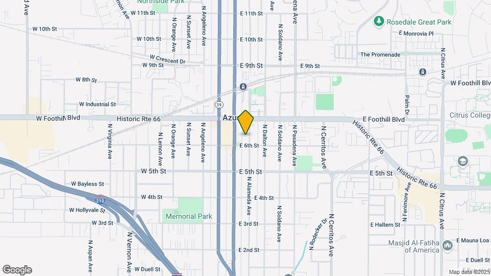 619 N Alameda Ave Map and Location Details