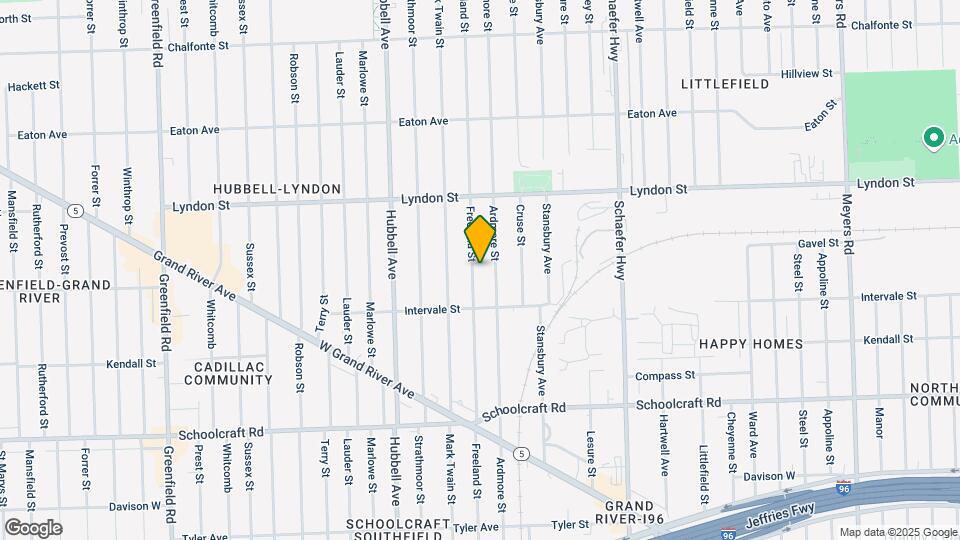 14280 Freeland St Map and Location Details