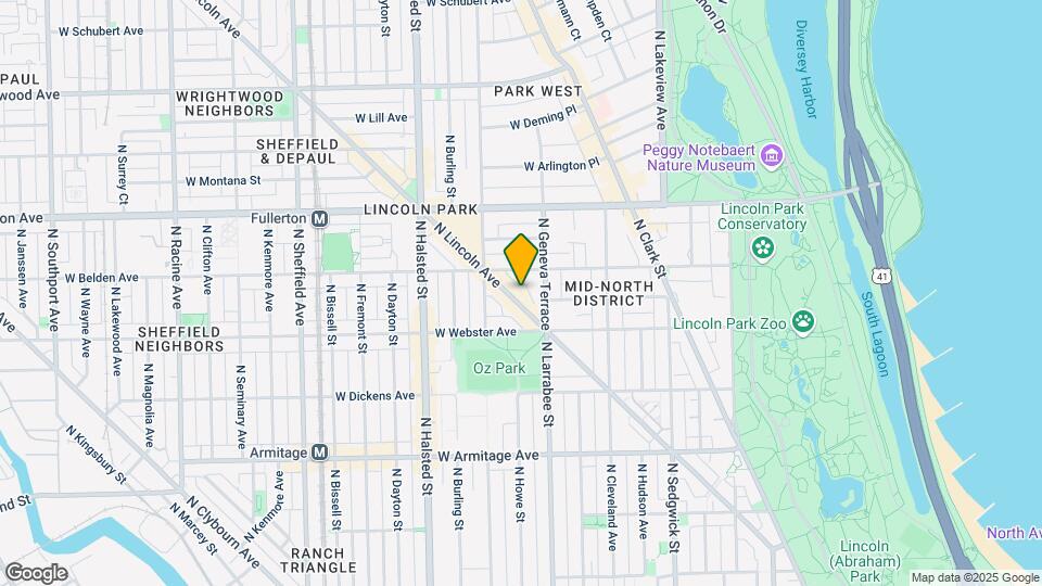 2237 N Lincoln Ave Map and Location Details