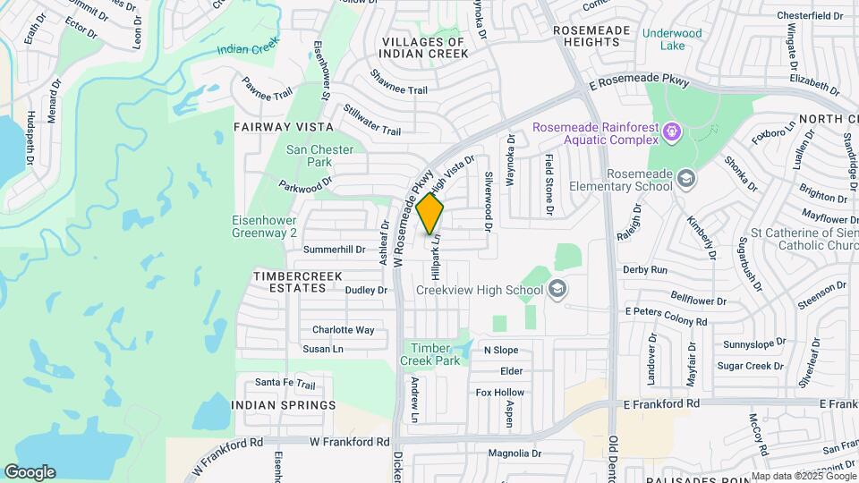 3405 Hillpark Ln Map and Location Details