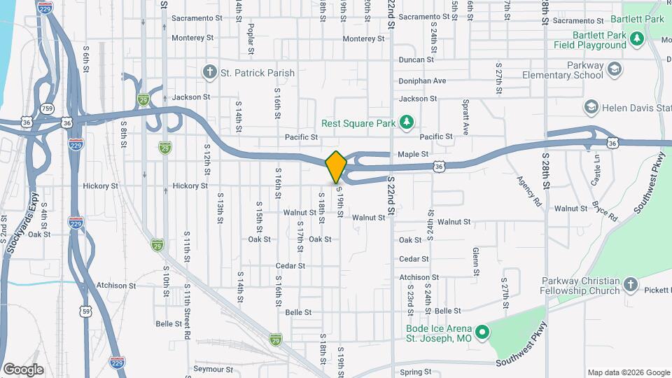 2302 S 19th St Map and Location Details
