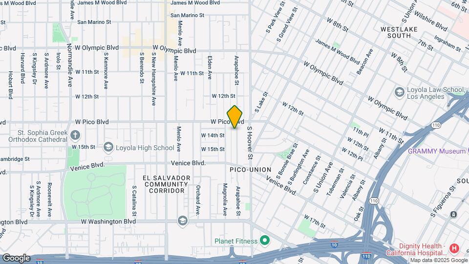 1323 Arapahoe St Mapa y Detalles de la Ubicación