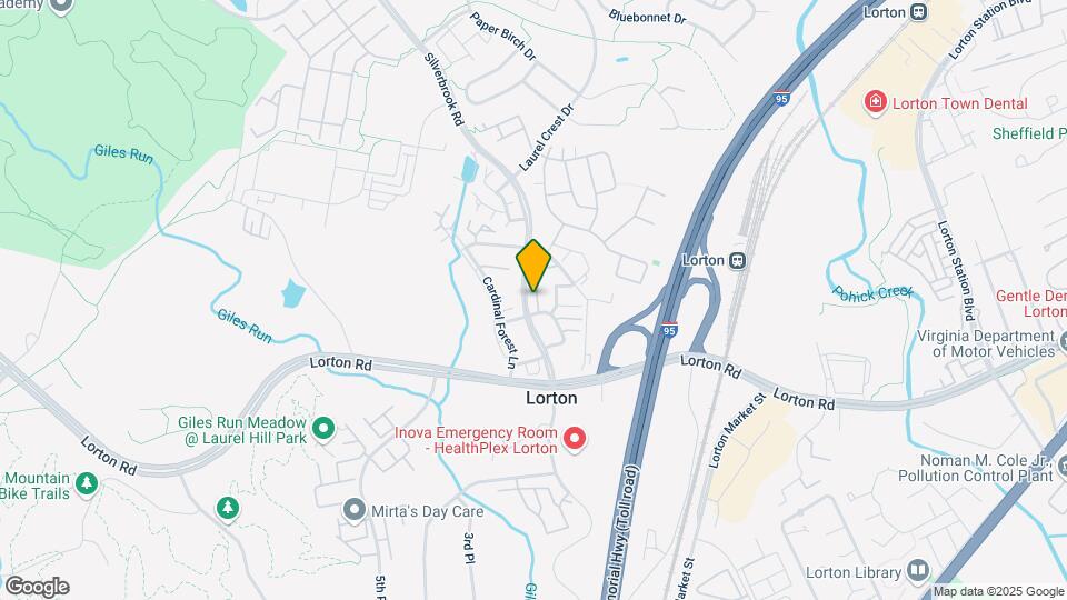 9238 Lorton Valley Rd Map and Location Details