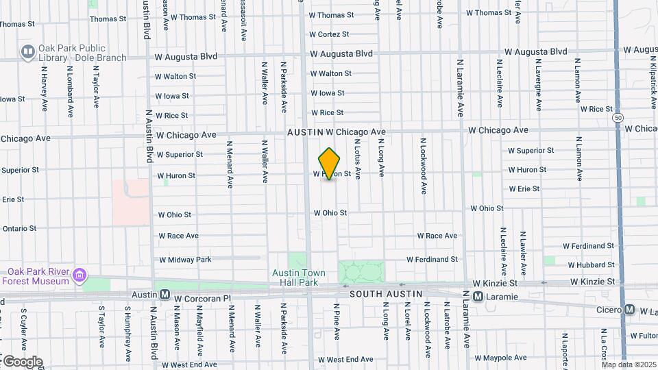642 N Pine Ave Map and Location Details
