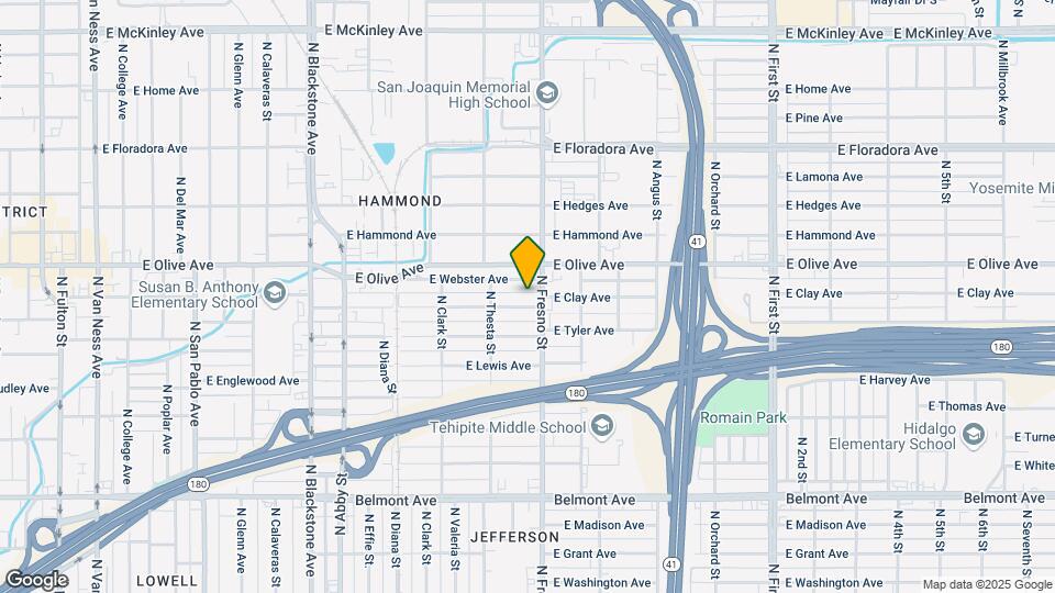 2423 E Clay Ave Mapa y Detalles de la Ubicación