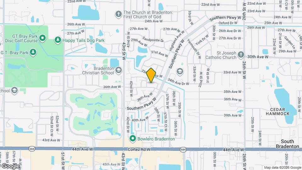 3705 34th Ave Dr W Map and Location Details