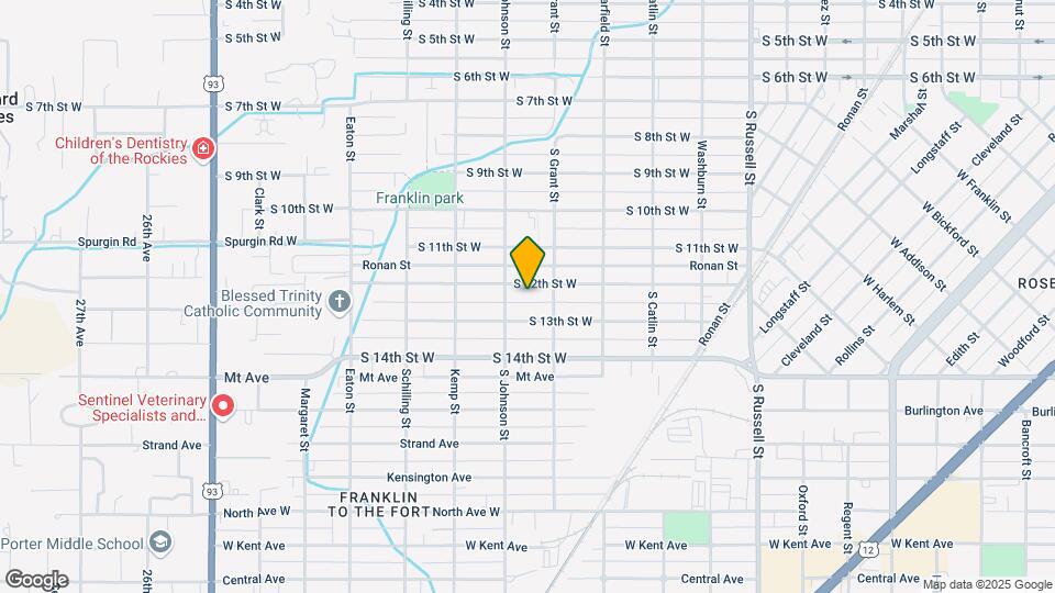 1935 S 12th St W Map and Location Details