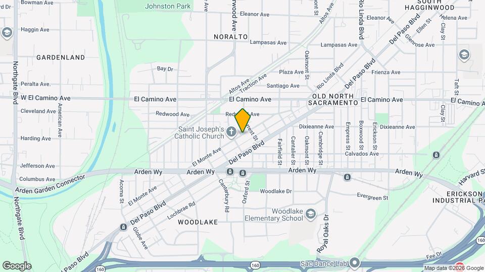 1812 El Monte Ave Map and Location Details
