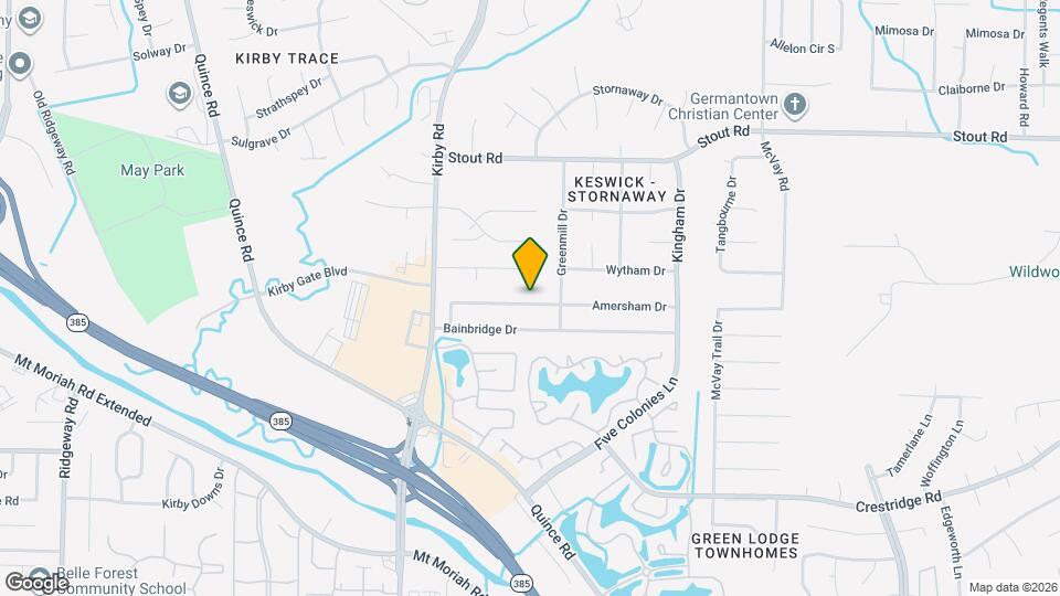 6734 Amersham Dr Map and Location Details