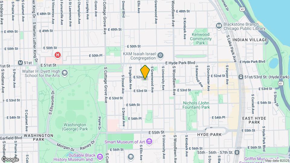 5218 S Berkeley Ave Map and Location Details