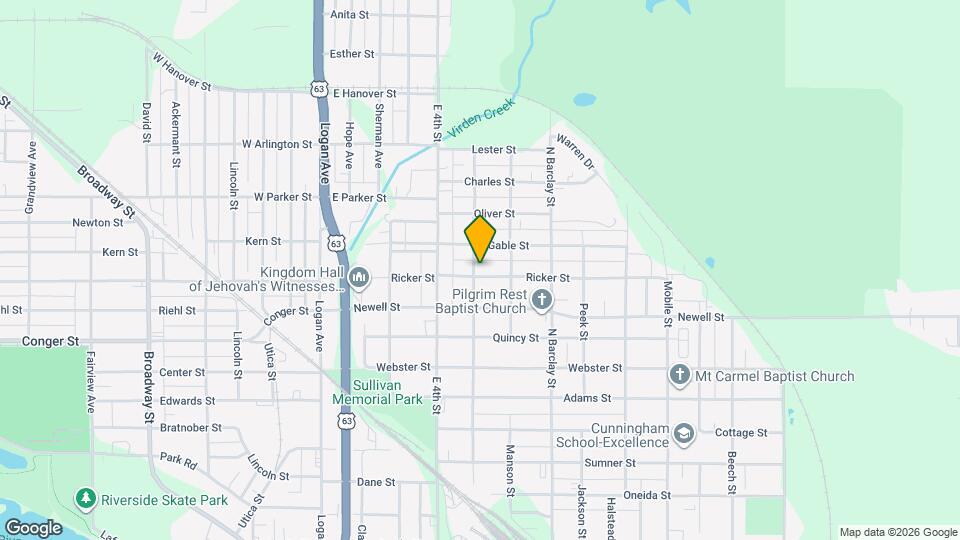 305 1/2 Ricker St Mapa y Detalles de la Ubicación