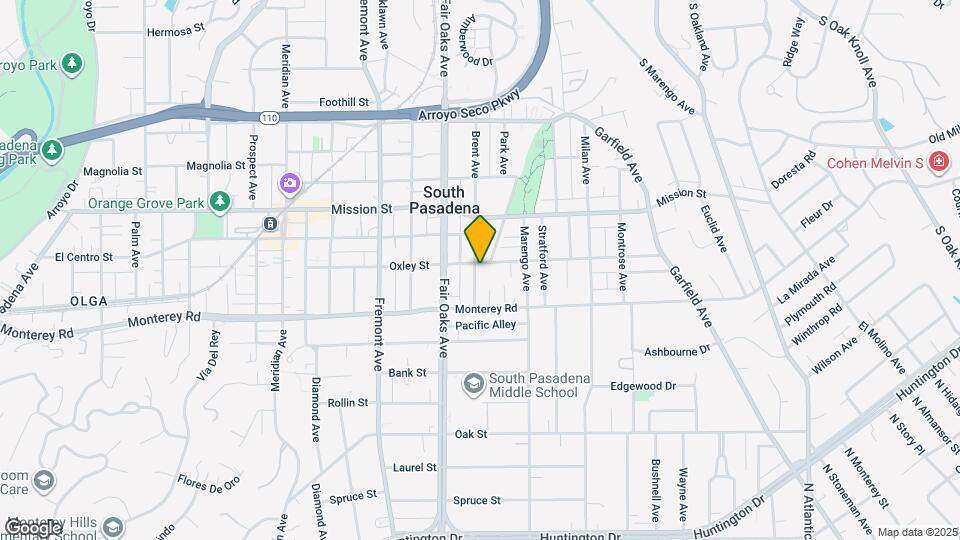 1108 Brent Ave Mapa y Detalles de la Ubicación