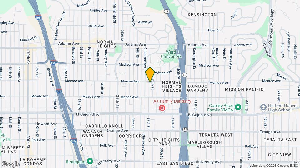 37th Street Apartments Map and Location Details