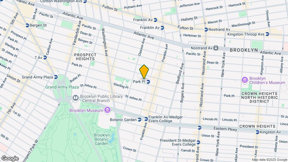 589 Park Pl Map and Location Details