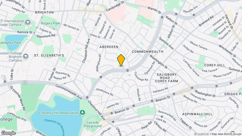 1709 Commonwealth Ave Map and Location Details