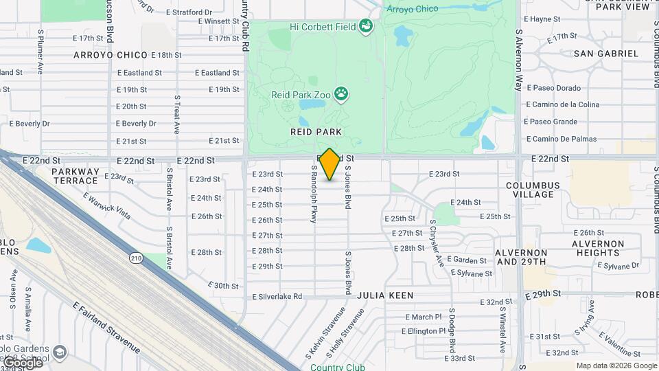 3331 E 24th St Map and Location Details