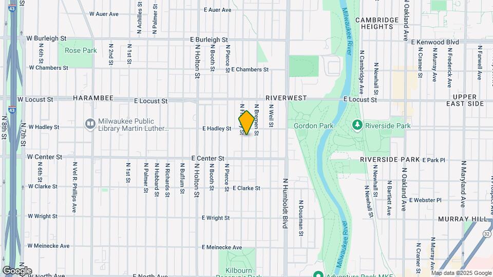 2758 N Fratney St Map and Location Details