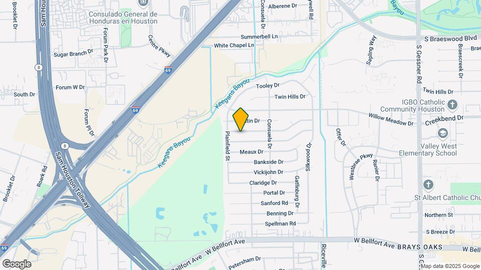 9415 McAfee Dr Map and Location Details