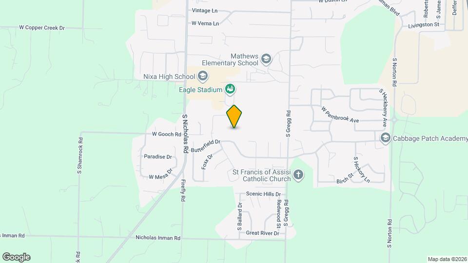 1226 Bluegrass Rd Map and Location Details