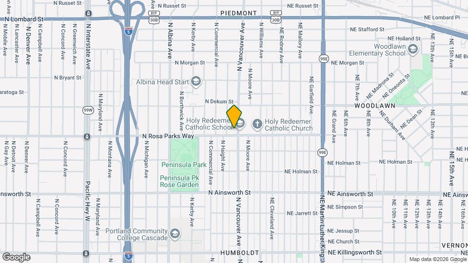 303 N Rosa Parks Way Map and Location Details