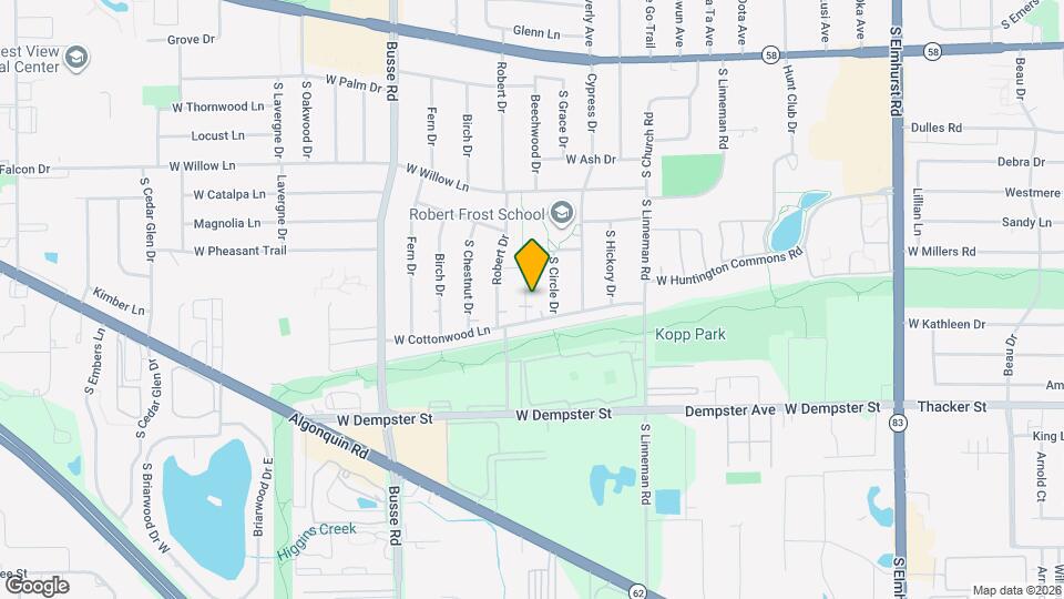 1421 Redwood Dr Map and Location Details